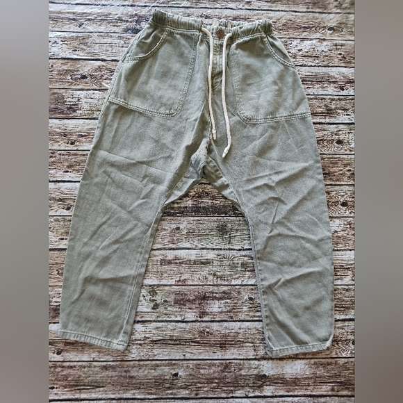 ONETEASPOON Shabbies Drawstring Boyfriend Pants Size XS - Picture 3 of 6